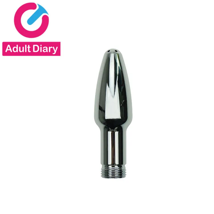 Metal Douche Enema Anal Cleaning Shower Head Washing Nozzle Sex Toys
