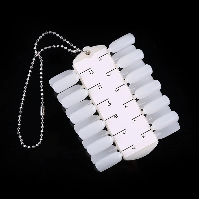 

5sheet /set False Nails Double-Layer Nail Color Card Makeup Nail Art Practice Design Training Polish Color Chart Tools