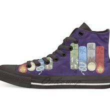 Ghibli дизайнерская дышащая Повседневная Высокая обувь на шнуровке холщовая Обувь Кеды Прямая