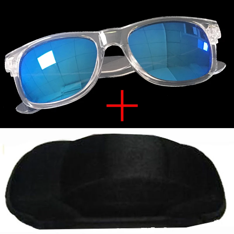 Longkeader классические детские солнцезащитные очки для мальчиков и девочек, детские солнцезащитные очки, крутые зеркальные очки UV400 с футляром, чехол