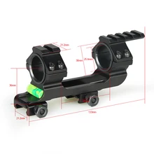 Спина оптика Охота 24,5/30 мм двойной кольцо Пикатинни Крепление для прицела кольца с топ рейку и пузырь Лев