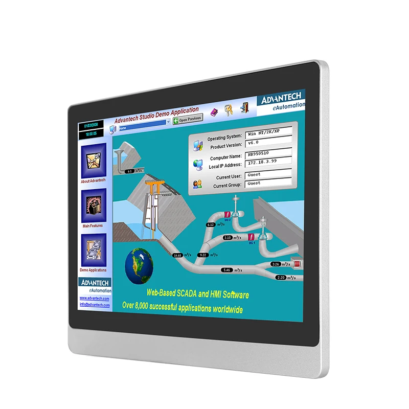 industrial mini PC 10.1 inch widescreen touch screen panel PC embedded computer