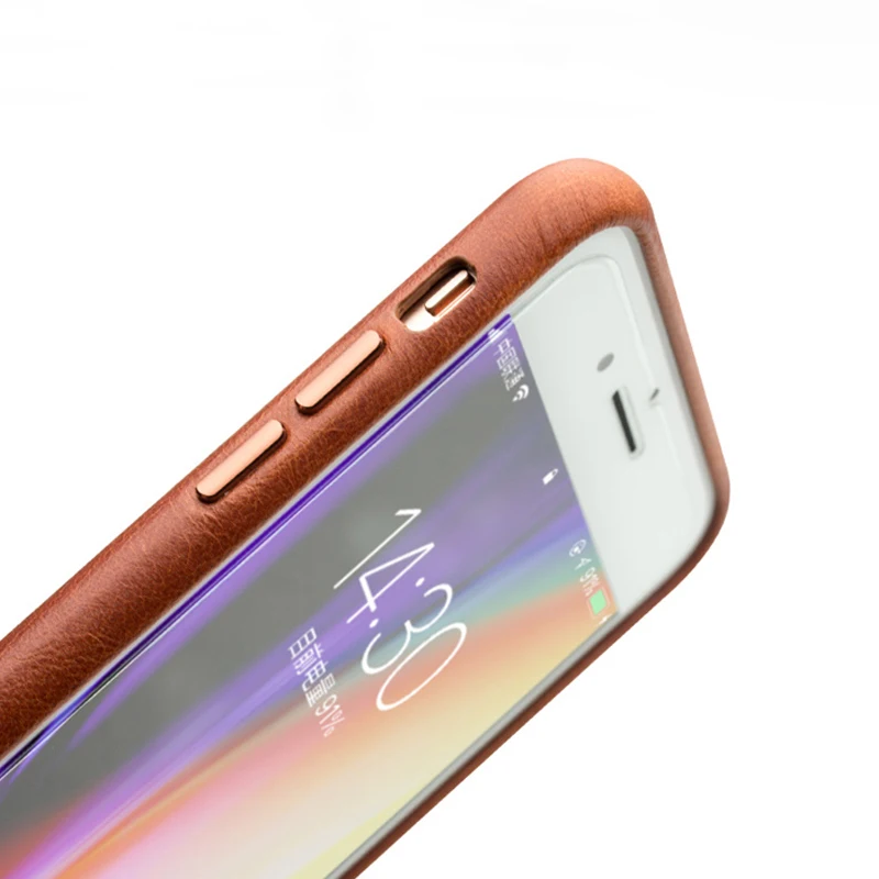 Чехол QIALINO из натуральной кожи для iPhone 7 8 Plus Оригинальный чехол мобильного