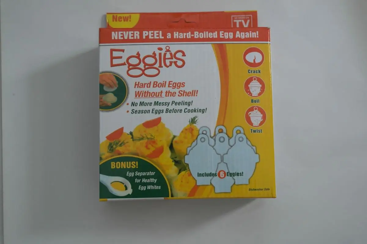 Горячая 1 комплект/7 шт. жесткая Варка яйцо плита 6 Eggies без раковин с бонусом белый