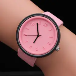 Женская мода Повседневное номер часы 2019 бренд Для женщин кварц холст ремень женские наручные часы Relogio Feminino; bayan коль saati S7