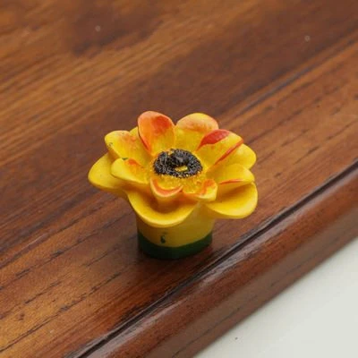 10 шт разноцветный резиновый цветок ручки шкафа Дверные ручки-скобы шкаф ящик ручка для гардероба ручки