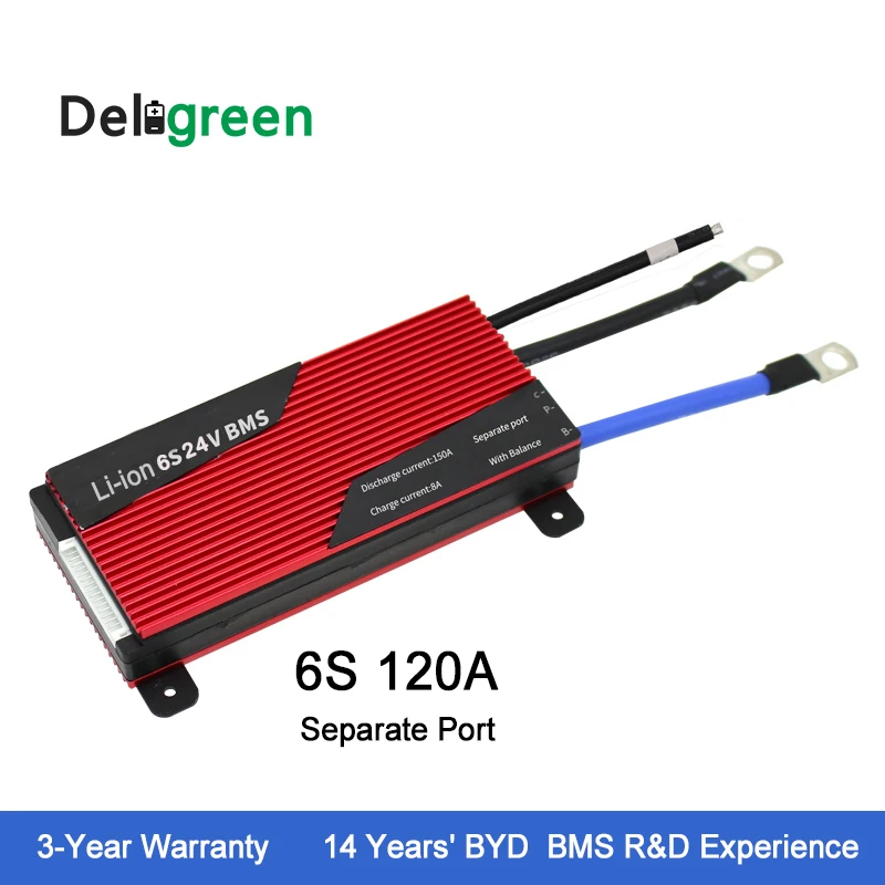 

High current 6S 24V BMS for 18650 pack rated 3.7V Li-ion 26650 Battery Pack for Scooter