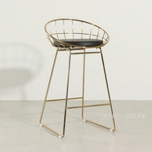 Современный классический модный дизайн Популярная Роскошная Глянцевая блестящая золотая Серебряная цветная Лофт Металлическая стальная накладка барная стойка стул 1 шт