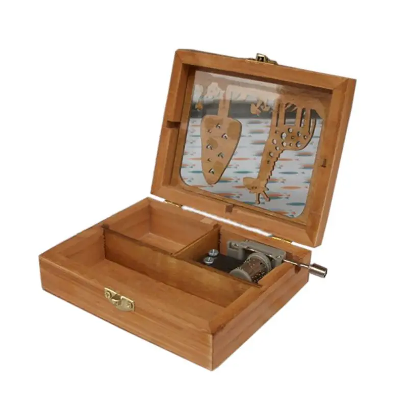 Mini font b Music b font font b Box b font Wooden Exquisite Animal Mechanical Hand