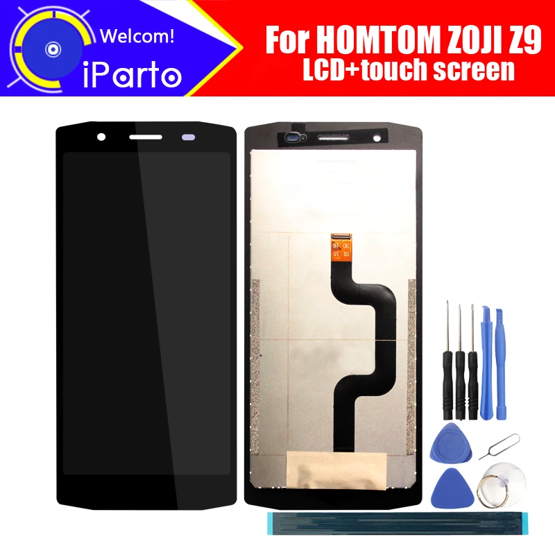 5 7 дюймовый ЖК дисплей HOMTOM ZOJI Z9 + кодирующий преобразователь сенсорного экрана в