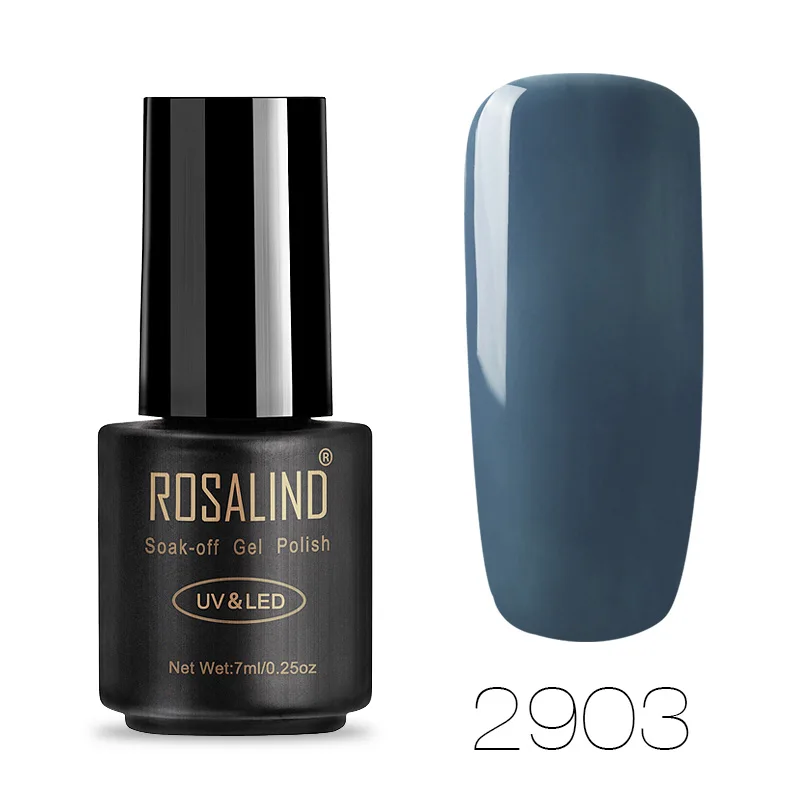ROSALIND гель лак для ногтей Гибридный 7 мл замачиваемый Полупостоянный УФ-клей для ногтей все для маникюра дизайн ногтей база для ногтей - Цвет: 2903