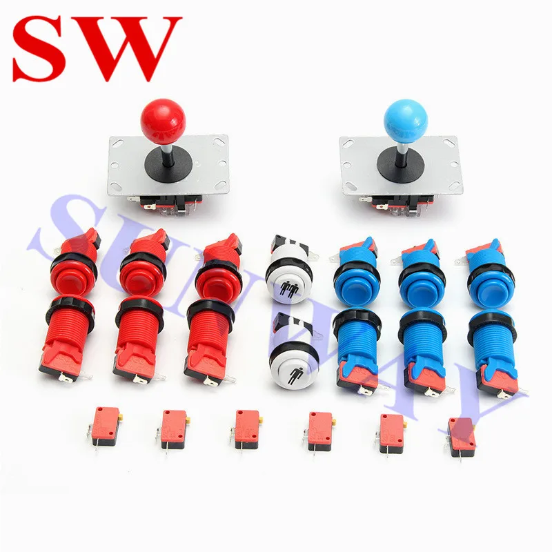 

DIY Arcade Kit Games Parts with 2 x Sanwa Type Joystick + 14 x American Style Push Buttons with Microswitch on Sale