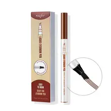 Жидкая водостойкая микроблейдинг для бровей чернильная ручка для татуажа длительная ультра-тонкая вилка для бровей татуаж оттенок косметические карандаши