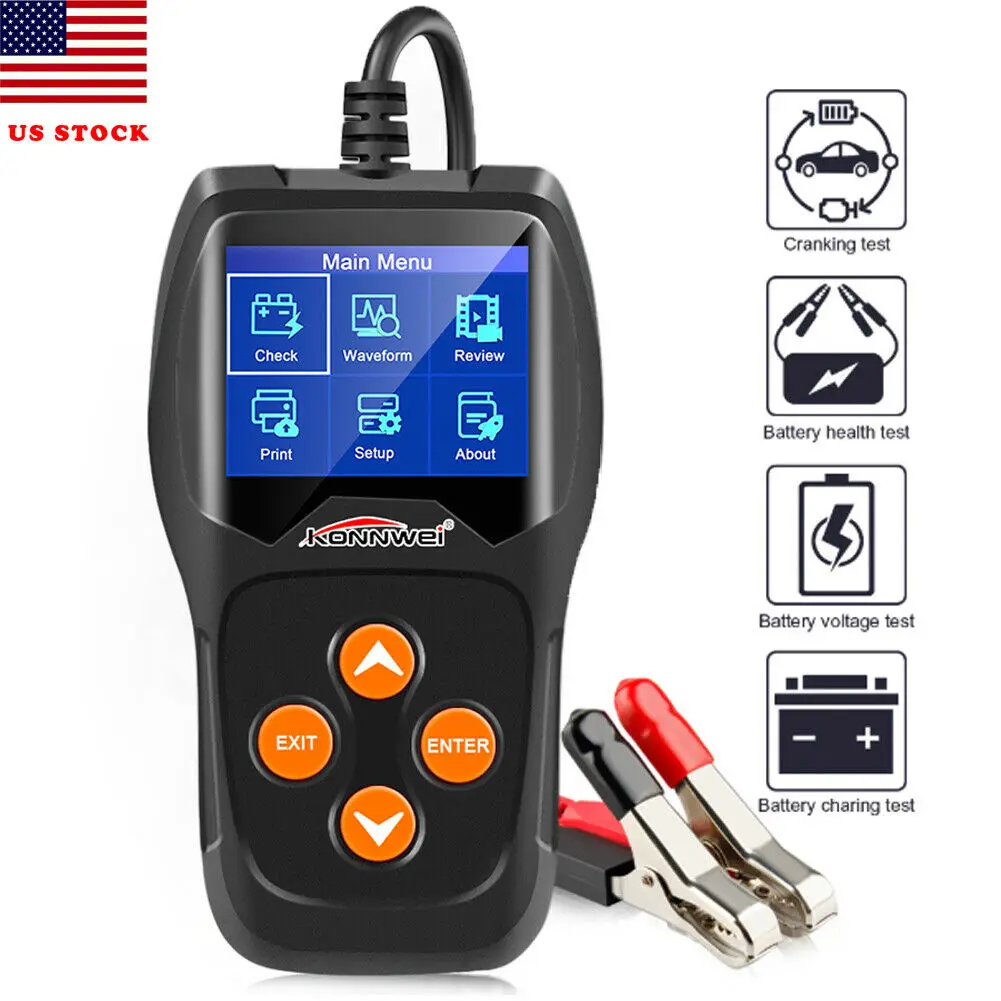 

12V Car Battery Tester KONNWEI KW600 Digital Auto Battery Analyzer Up 2000CCA