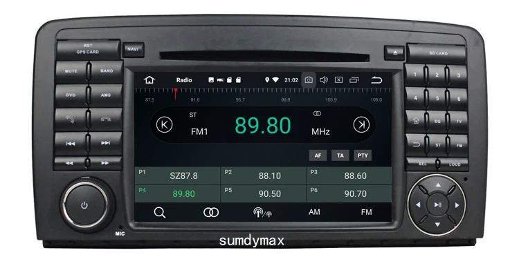 Perfect Octa Core 2 din Android 9.0 Car DVD player GPS Stereo Radio for Mercedes Benz R Class W251 R280 R300 R320 R350 with wifi 8