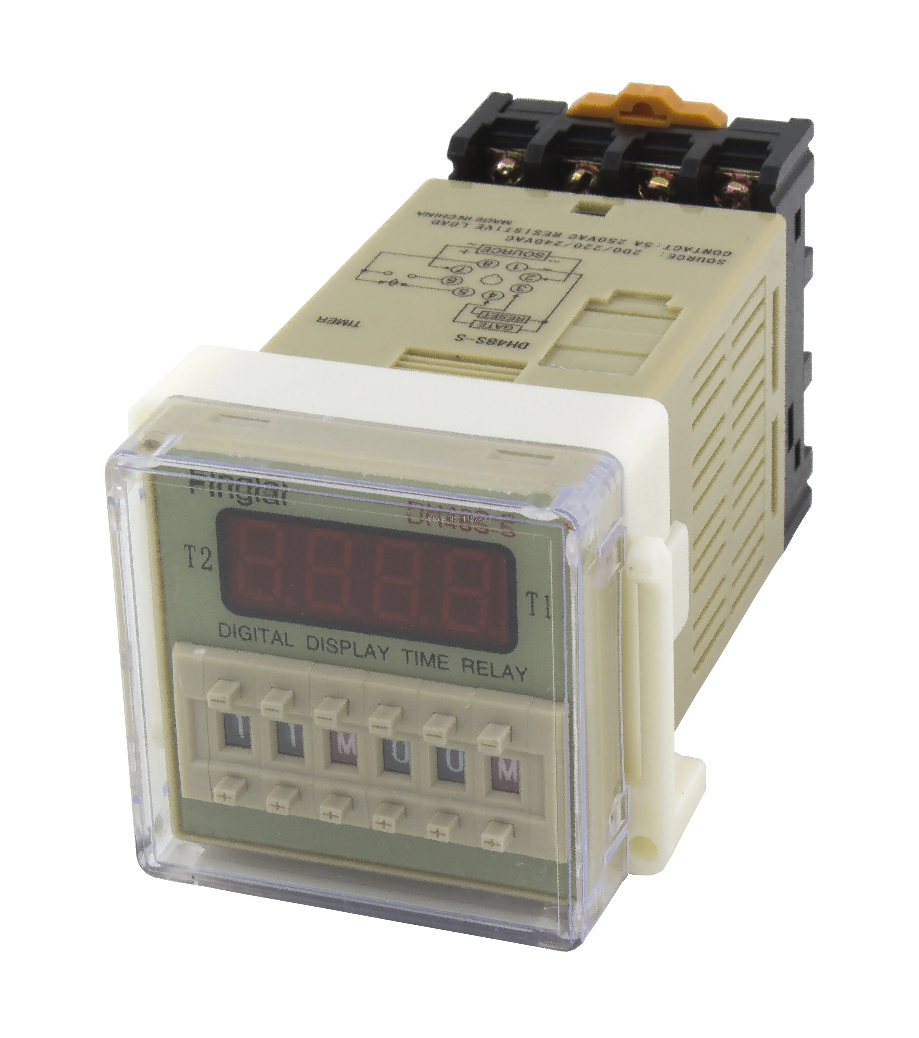 DH48S S Repeat Cycle SPDT Time Relay With Socket DH48S Series Delay 