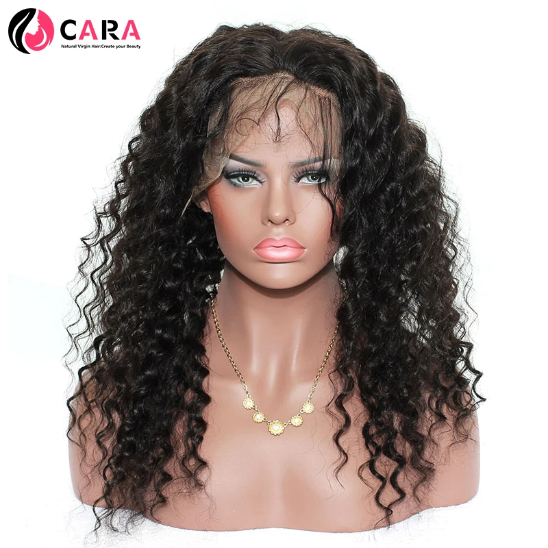 360 Lace Frontal Closure Pre Plucked Deep Wave Closure Brazilian Virgin Hair With Baby Hair CARA Human Hair Frontals