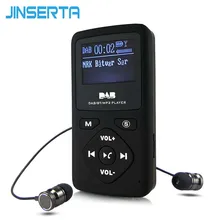 JINSERTA портативный DAB/DAB+ карманный цифровой радиоприемник Bluetooth MP3 плеер Поддержка TF карта воспроизведения с наушником
