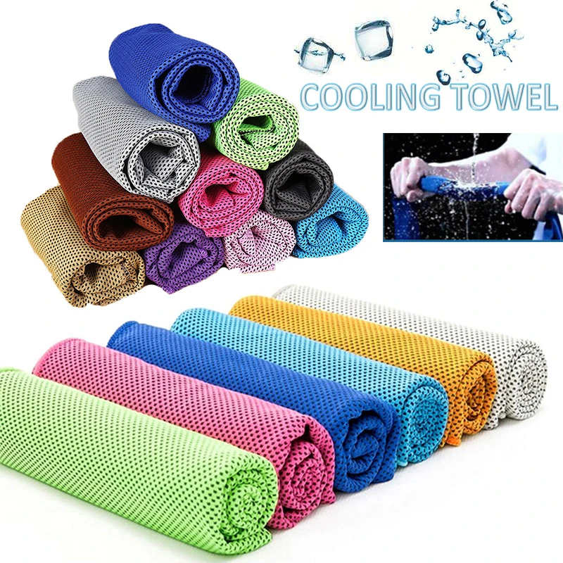 

Ice Cooling Towel Magical Instant Summer Breathable Polyester Quick Dry Cold Towels For Outdoor Sports Running Jogging Hiking