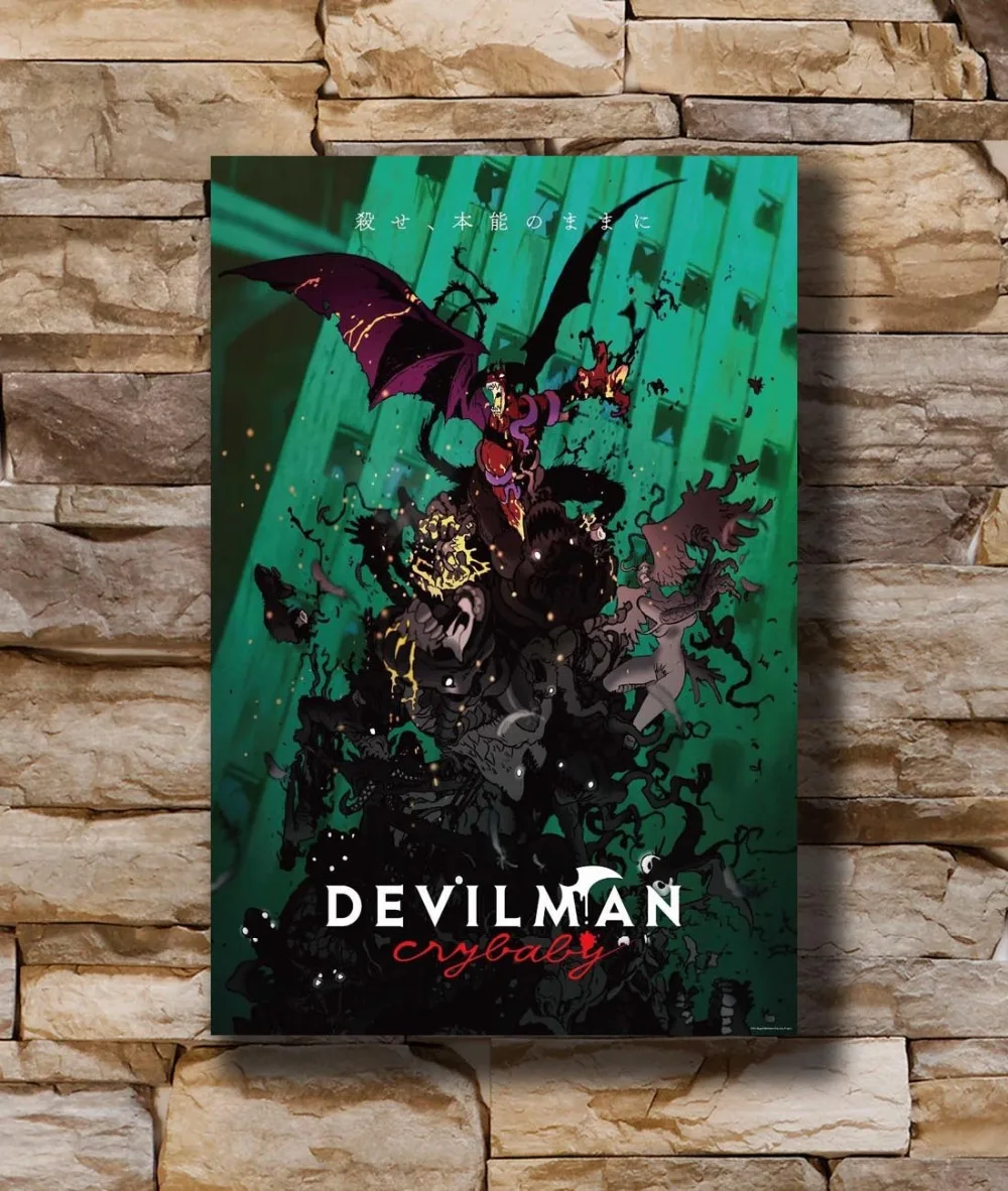 

Art Poster New Devilman Crybaby Netflix Japanese Anime TV Show Light Canvas Wall 14x21 20x30 24x36In N565