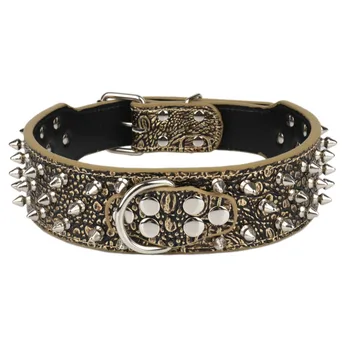 

Spiked Big Dogs Collars Rivet Pitbull Accessories Personalized For A Large Dog Necklace Supplies Pet Product Collar