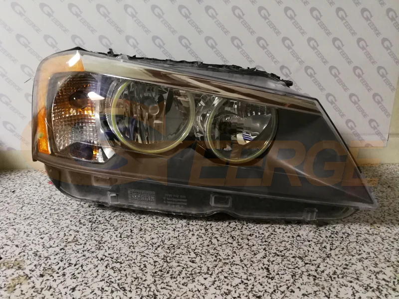 Для BMW X3 F25 2010 2011 2012 2013 галогенная фара превосходная ультра яркая подсветка COB led angel eyes kit halo кольца