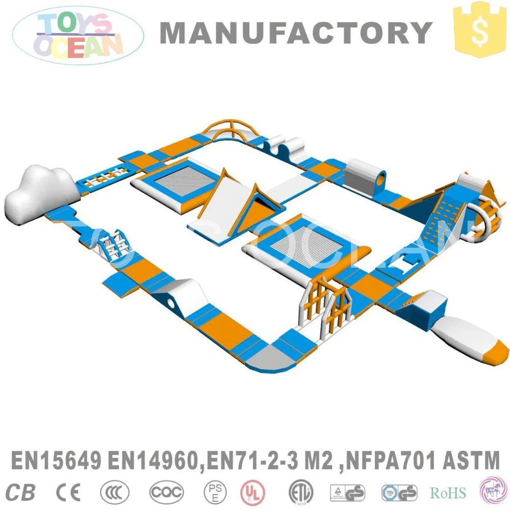 Outdoor Giant Inflatable Floating Water Park Game Equipment