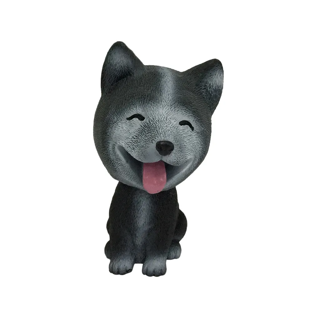 

Cute puppy resin doll with different expression car ornament shaking head little dog decoration
