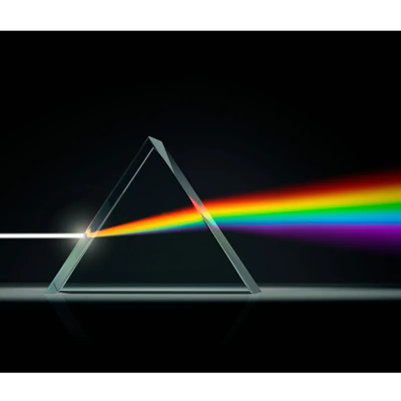  Rainbow Maker Triangular Prism Science Experiment Optical Glass Spectroscopic Prism Light Physics T - 32966081478
