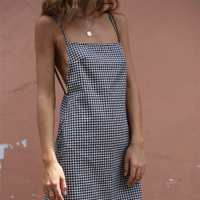 black and white 70s dress