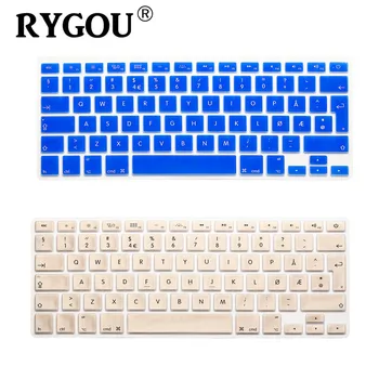 

RYGOU Norwegian UK EU Silicone Keyboard Cover Skin protector film for MacBook Air Pro Retina 13 15 17 For Mac Air 13.3 Inch