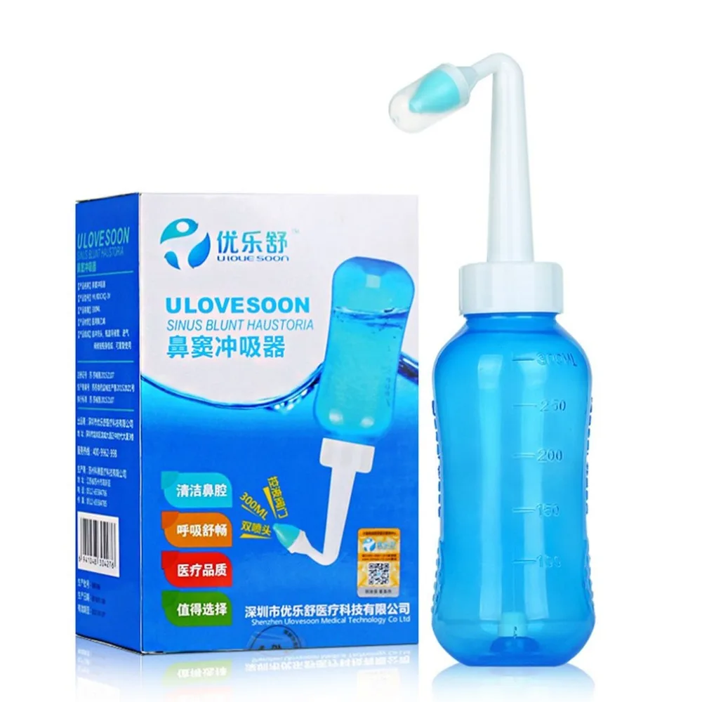 500ml Capacity Sinus Allergies Nasal Pressure Nose Nasal Wash System Cleaner Nose Protecting