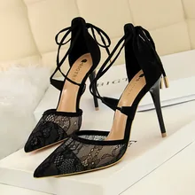 Sexy Women's Sandals Summer Ankle Strap High Heels Women Wedding Shoes Ladies Strappy Pumps Thin Heels Woman Lace Up Shoes Sexy Women's Sandals Summer Ankle Strap High Heels Women Wedding Shoes Ladies Strappy Pumps Thin Heels Woman Lace Up Shoes