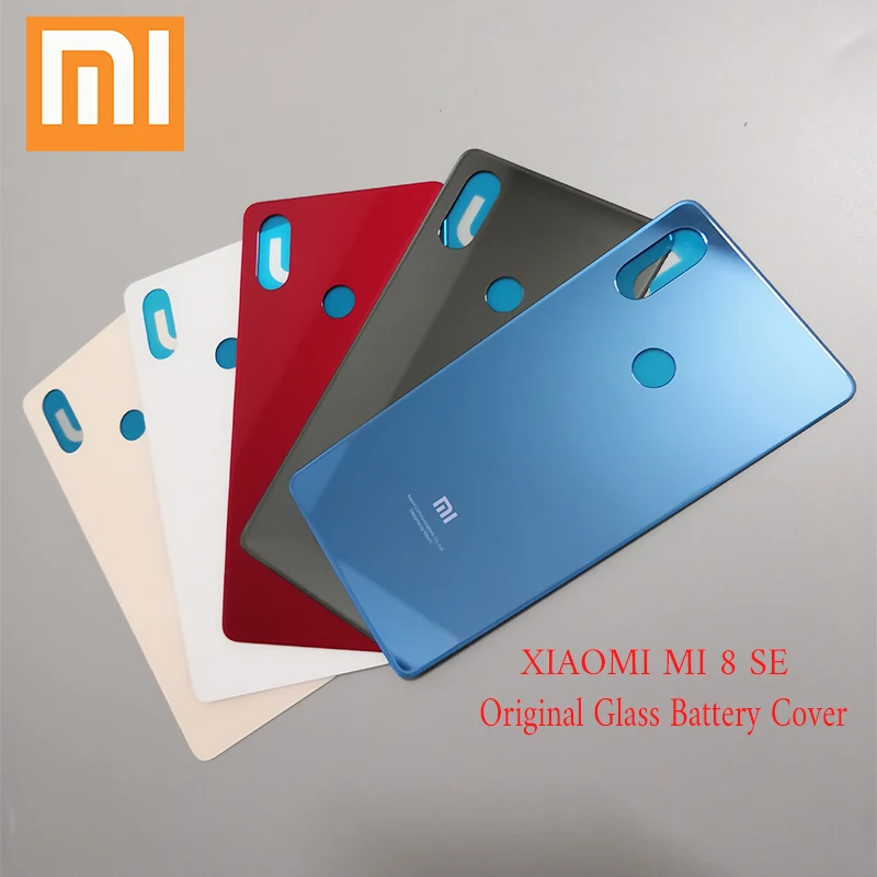 100% оригинал Xiaomi mi 8 SE задняя крышка батарейного отсека чехол 3D стекло дверь