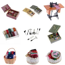 Мини 1:12 швейная машина моделирование мебель для дома игрушка для девочки Кукольный дом украшение кукольный домик Миниатюрные аксессуары