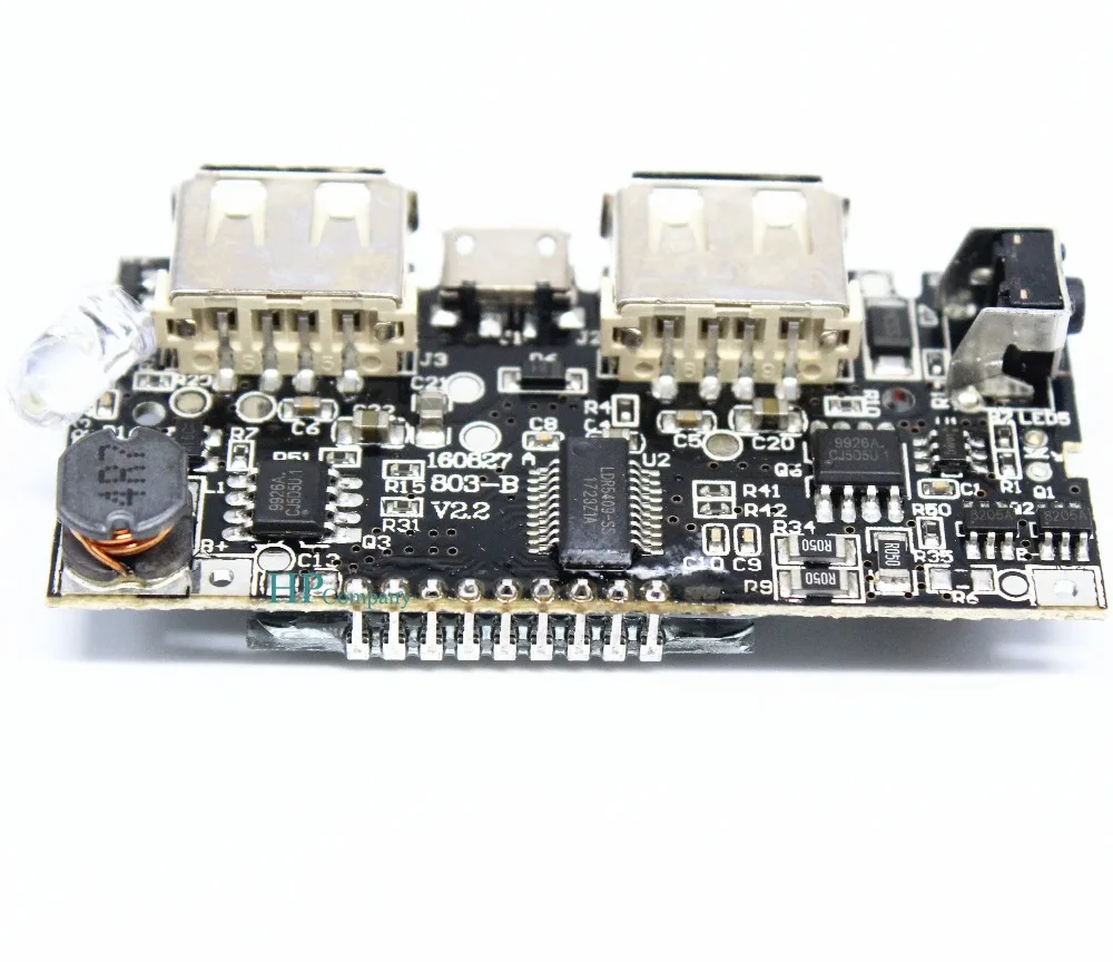 Двойной USB 18650 Зарядное устройство PCB модуль питания 5 В 1A 2.1A мобильный Банк