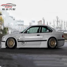 Автомобиль frp часть для E36 RB rocket bunny переднее и заднее крыло стекловолокно