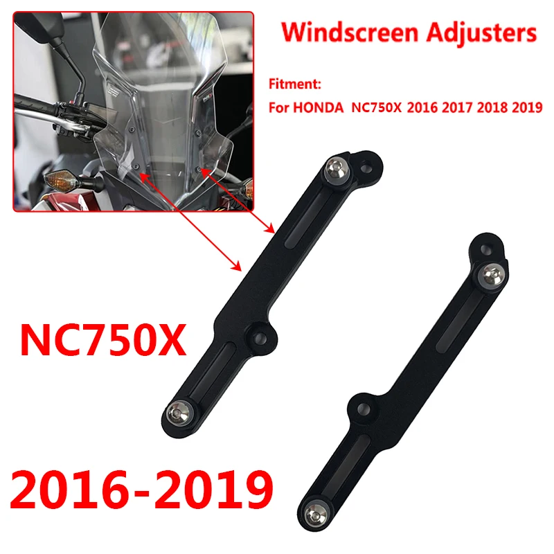 

NC750X Motorcycle Windscreen Adjusters Airflow Adjustable Windscreen Wind For HONDA NC 750X NC750 X XD/XA 2016 2017 2018 2019