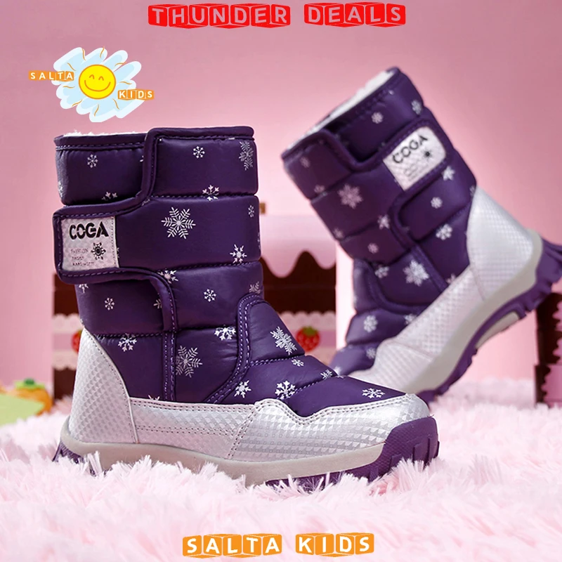

New High quality children boots Most new girls boots boys waterproof snow boots kids winter Warm boots