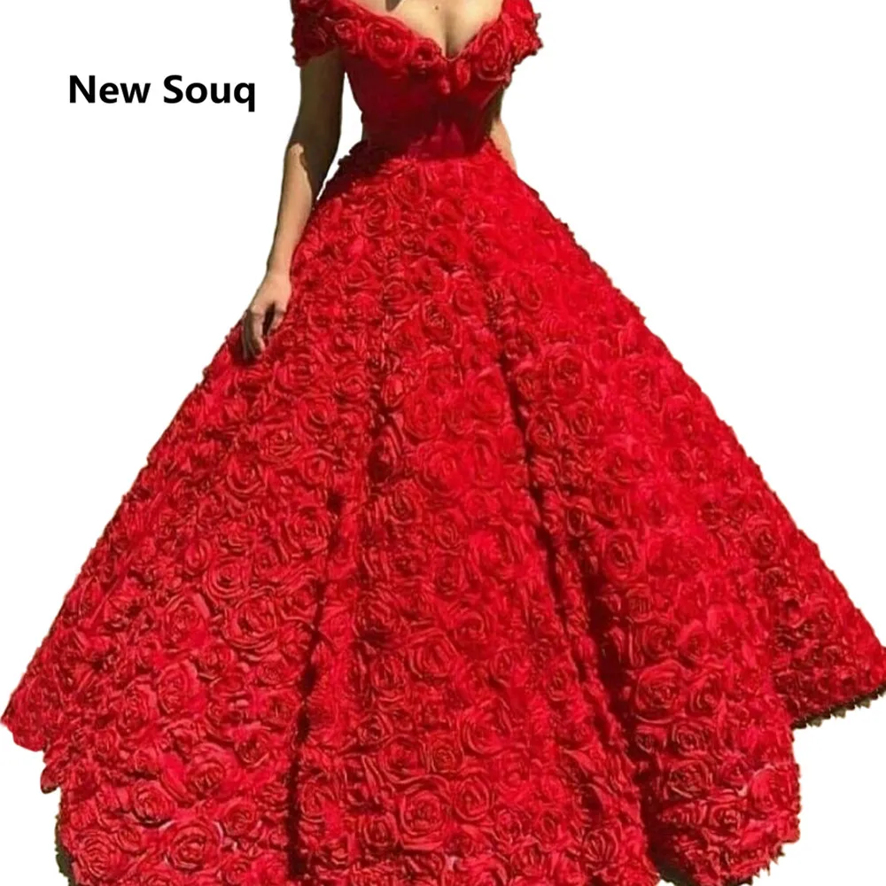 red rose gown
