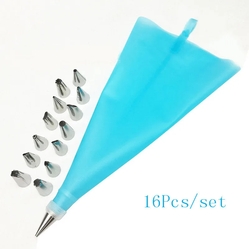 

HIFUAR 1/16/100Pcs Cake Tool Pastry Bag Icing Piping Cake Pastry Cupcake Decorating Bags Fondant Cake Cream Pastry Tip Baking