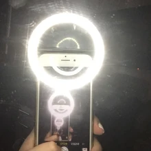 Litwod мобильный телефон портативный зажим Светодиодная лампа для селфи кольцо красота заполняющая вспышка объектив светильник для фото камеры для сотового телефона