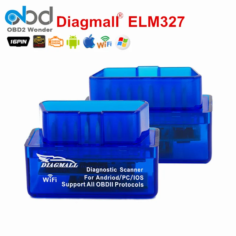 Prix pour Diagmall Mini WiFi ELM327 OBD2 Scanner OBDII Outil Adaptateur ELM 327 wifi code de la panne lecteur pour ios iphone ipad et Android Prix pour Diagmall Mini WiFi ELM327 OBD2 Scanner OBDII Outil Adaptateur ELM 327 wifi code de la panne lecteur pour ios iphone ipad et Android