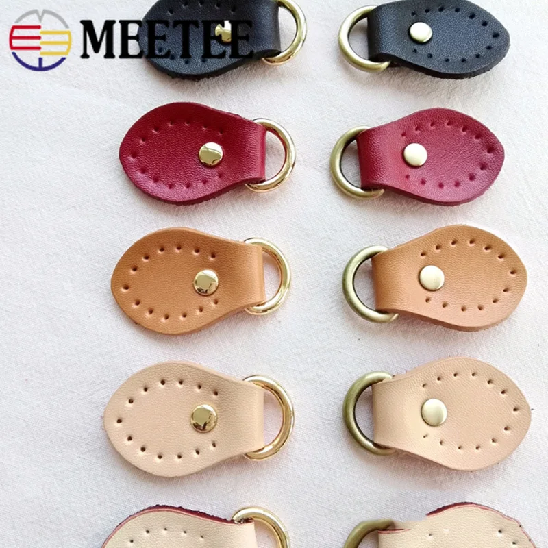 Meetee 10 шт. 45*25/68*35 мм толстая натуральная кожа пряжка для сумки сделай сам ручная