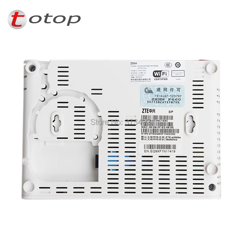 Бесплатная доставка ZTE F660 V5 GPON ONU SC UPC с 4FE + 2TEL USB Wifi английская версия FTTH ONT