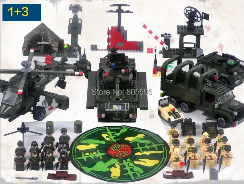 

1381pcs Land Froce E compatible with Building Block Set 3D Construction Brick Toys Educational Block toy for Children