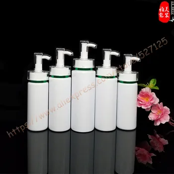 

120ml/150ml/200ml white bottle with white pump and acrylic lid.lotion/essetial oil/moisturizer/facial water cosmetic container