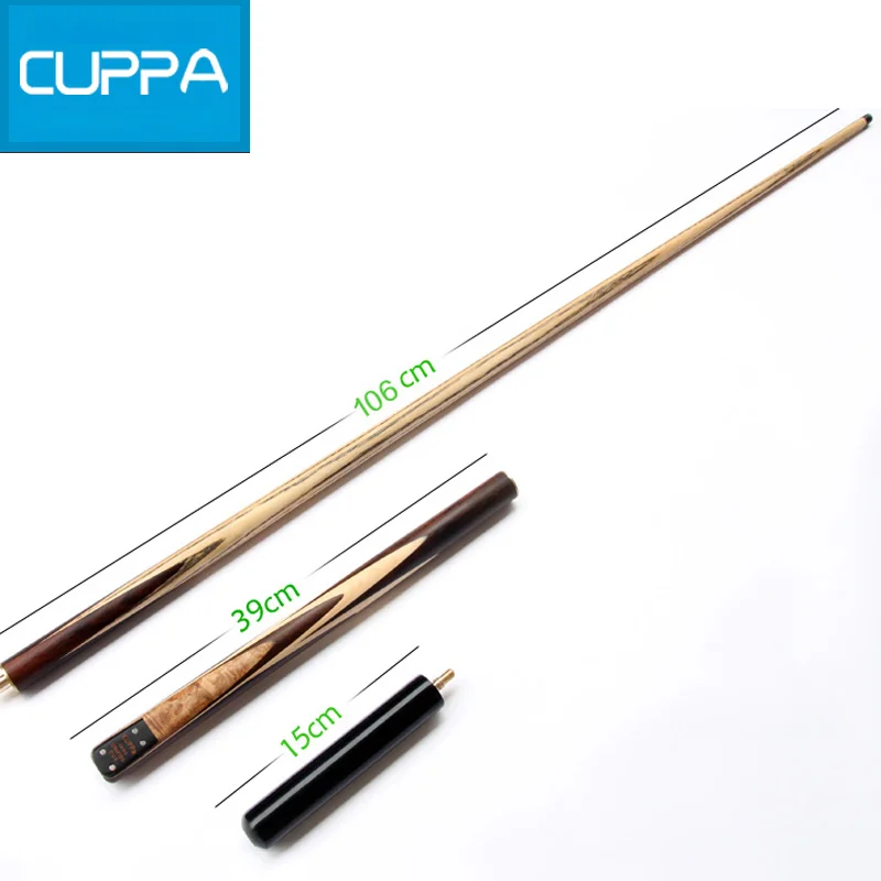 Новое поступление Cuppa Ash деревянный 3/4 Снукер cue s Stick 9,8/11,5 мм наконечник с чехол для кия набор 4 варианта Китай