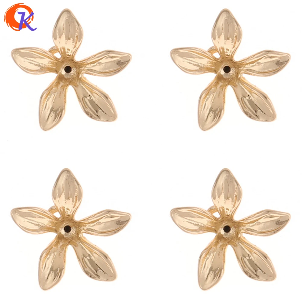 

Cordial Design 100Pcs 17*17MM Jewelry Accessories/Earrings Connectors/Flower Shape/Zinc Alloy/DIY/Hand Made/Earring Findings