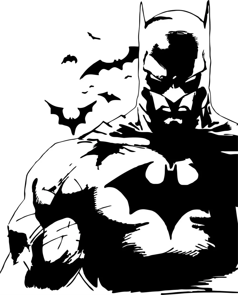 Free shipping Batman Dark Knight Living Room Vinyl Carving Wall Decal Sticker for Home Window